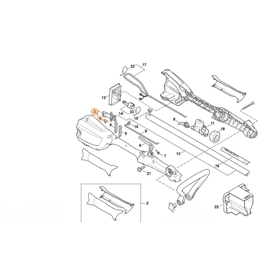 STIHL   Dźwignia blokady 4522 430 9800